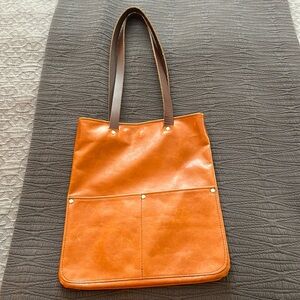 Handmade in Truckee, CA- Kahlil Johnson Leather Tote Bag